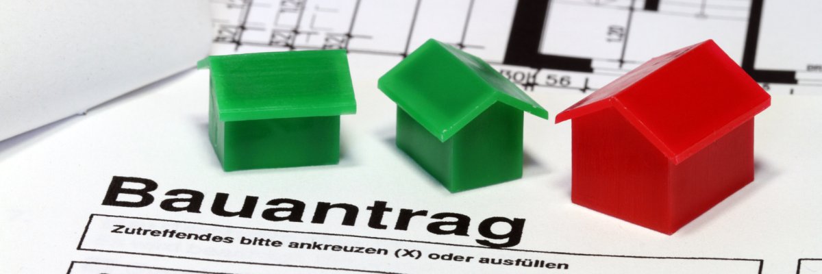 Bauantrag Bauantrag mit Spielzeughäusern