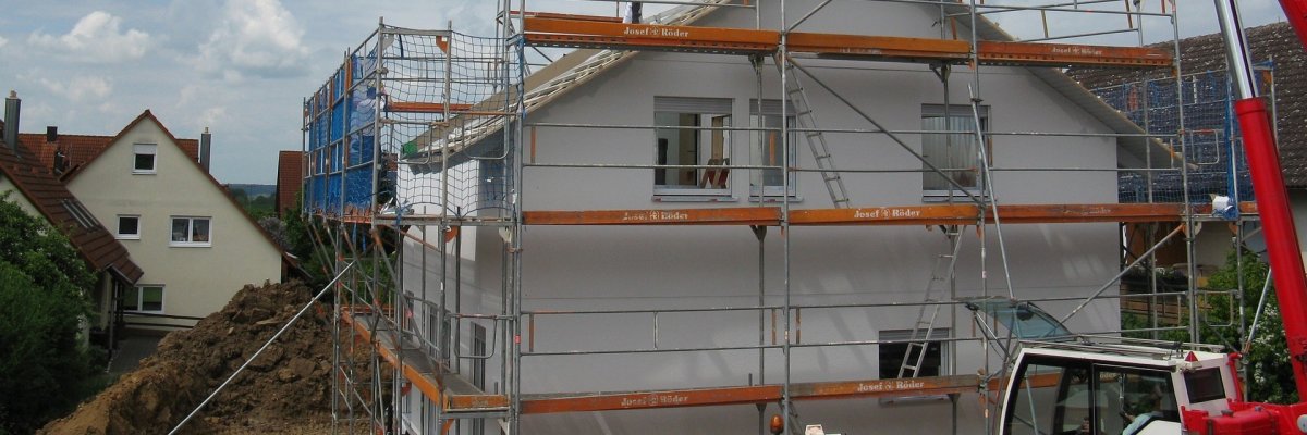 Baustelle - Haus im Bau