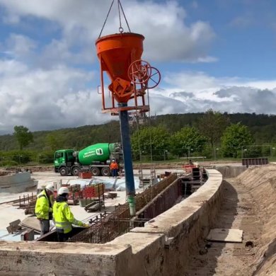Bauarbeiten im Freizeitbad