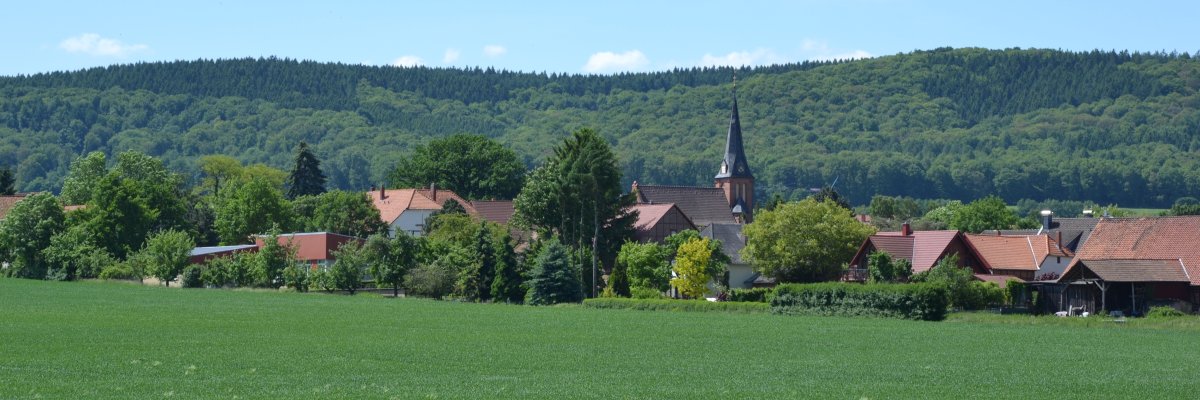 Groß Escherde Landschaft mit Blick nach Groß Escherde