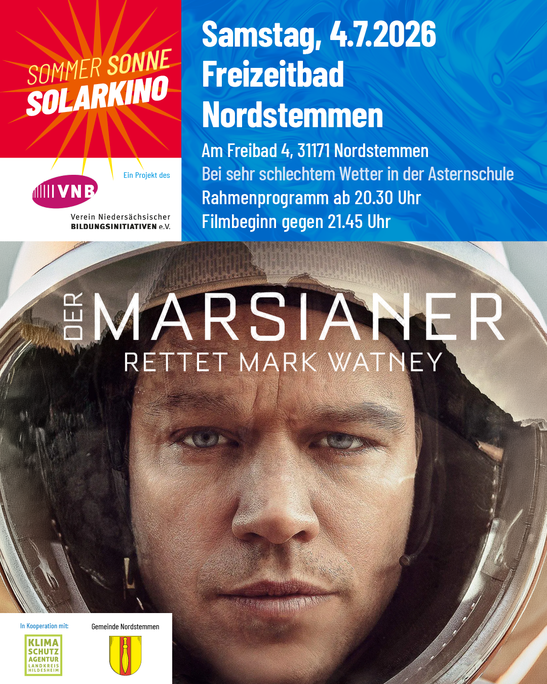 Flyer Sommer Sonne Solarkino
