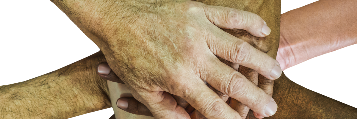 mehrere Hände übereinander